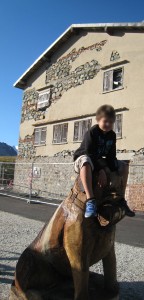 La Rosiere - Sculpture Saint Bernard