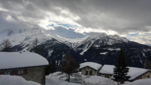 Ecombelles - Vue sur les Arcs apres la tempete
