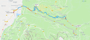 Les Ecombelles - Plan d'accès depuis Bourg Saint Maurice